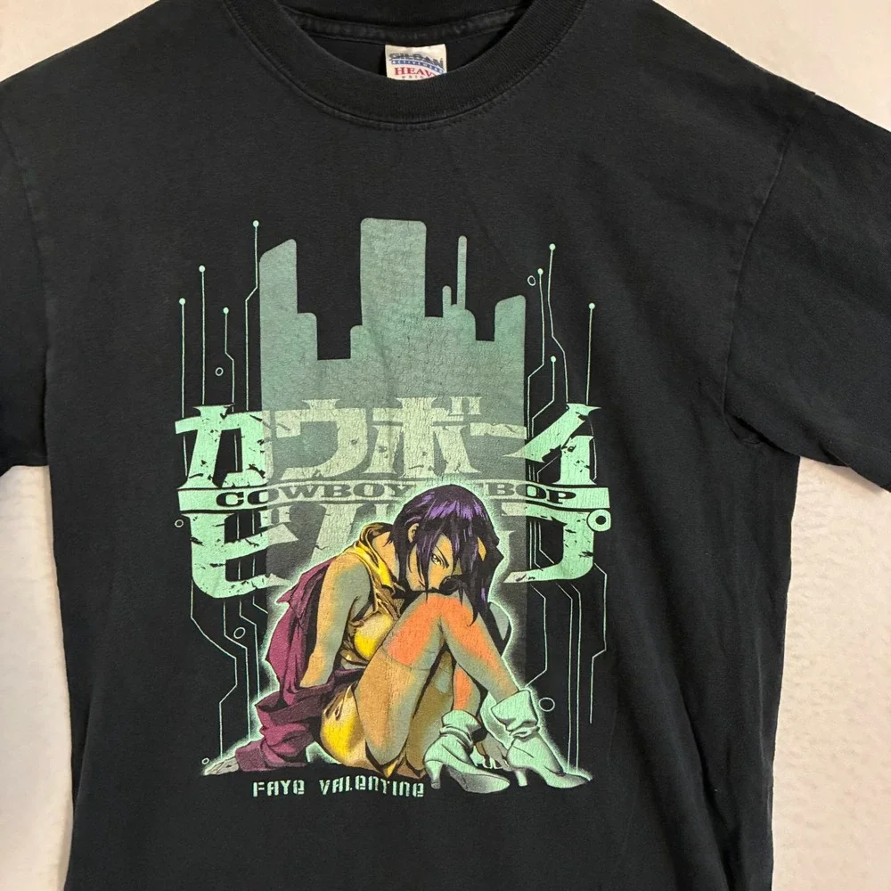 Vtg Cowboy Bepop Faye Valentine Adult Shirt Size S‎ Anime 2000s Y2K Rare
